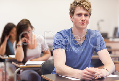 Young students doing an assignment