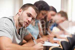 Students sitting for an examination