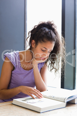 Portrait of a student preparing the examination