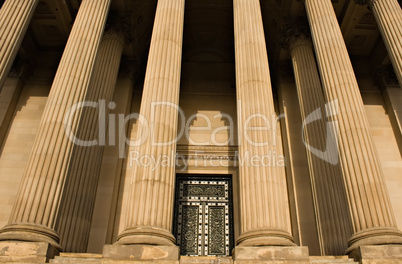 Impressive sandstone columns