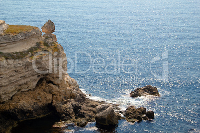 Rocky cliffs, the Black Sea coast