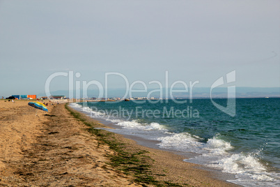 Sandy beach on the Black Sea coast