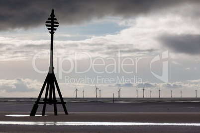 Wind turbines in Mersey