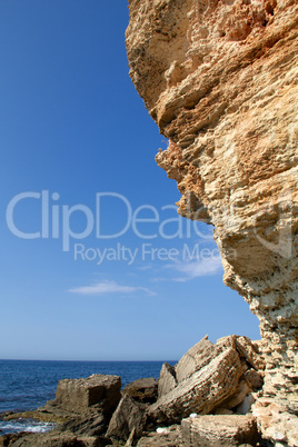 Rocky cliffs, the Black Sea coast