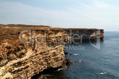 Rocky cliffs, the Black Sea coast