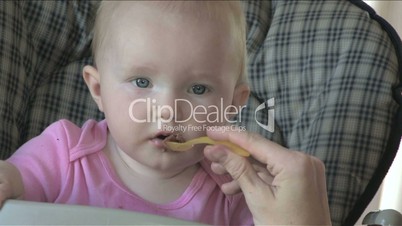 Baby Eating Close-Up