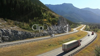 Trucks on Highway