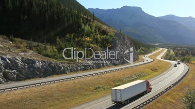 Trucks on Highway