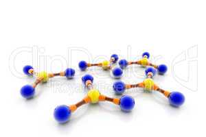 3D rendered Molecule