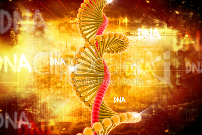 Digital illustration of DNA