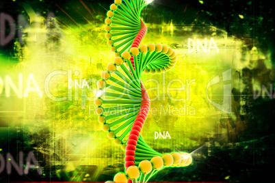 Digital illustration of DNA