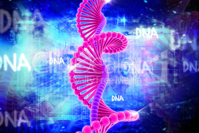 Digital illustration of DNA