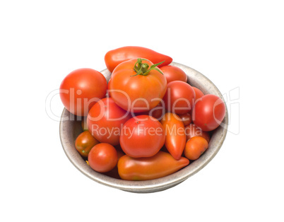 Red tomatoes.