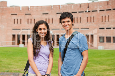 Young classmates posing