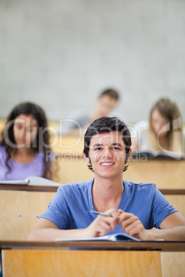 Portrait of focused students during a lecture