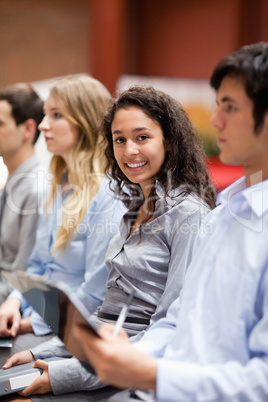 Portrait of a businesswoman smiling at the camera