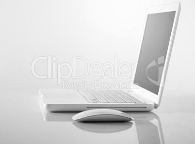 Computer Laptop and mouse