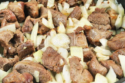 Roasted Meat and onion.