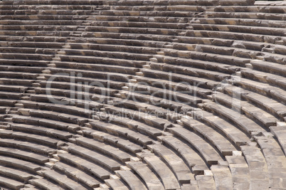 The ruins of the ancient amphitheater. Turkey