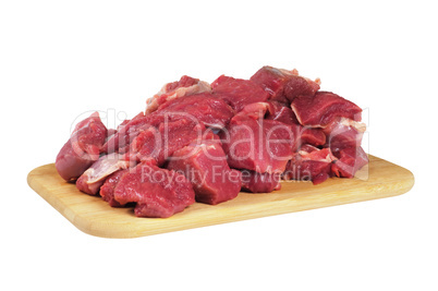 The sliced mutton