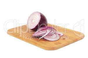 Chop onion and half of onion