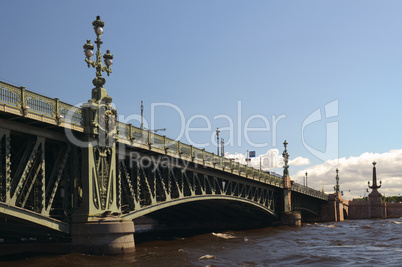 Russia, Saint-Petersburg, Troitsky Bridge