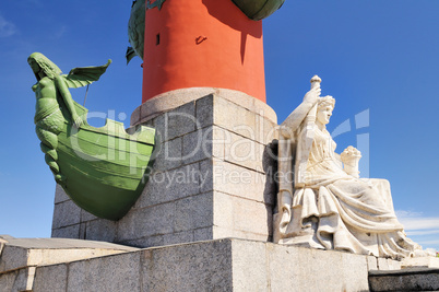 Rostral Column in St. Petersburg, Russia.
