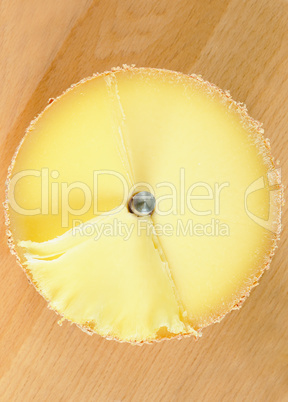 Decorated Cheese on girolle