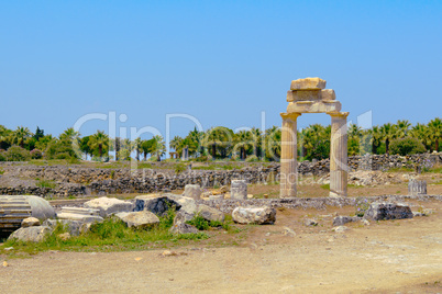 Ancient columns and arch.