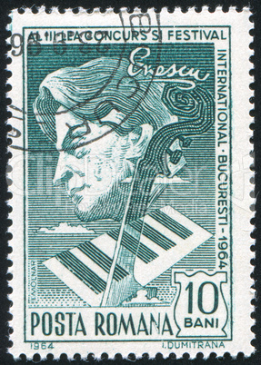 Enescu at piano