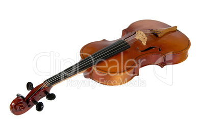 Violin, isolated on a white background