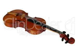 Violin, isolated on a white background