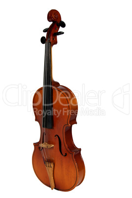 Violin, isolated on a white background