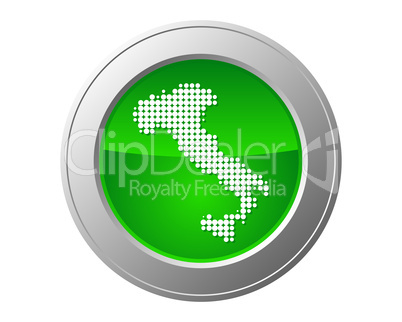 Button Karte von Italien