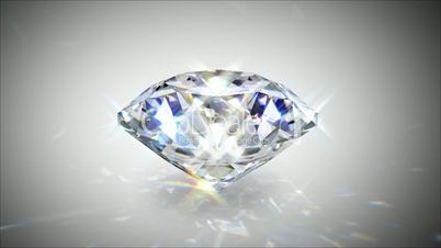 spinning shining ang glittering diamond