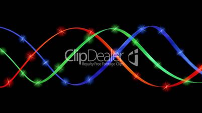 lines as a spirals with lights