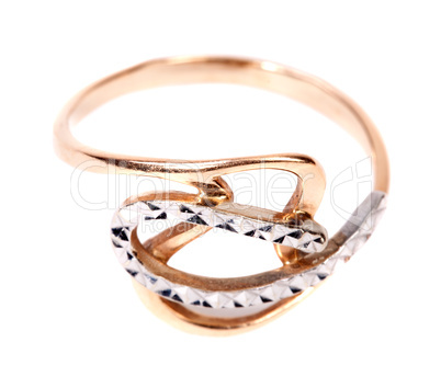 golden jewellery ring