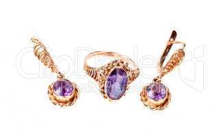 jewellery ring and earring
