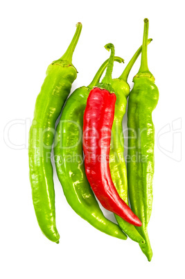 Green and red cayenne