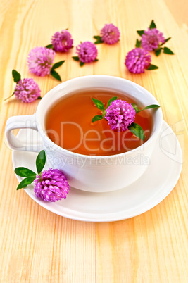 Herbal tea with clover