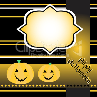 halloween background with banner vector