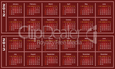 Red Calendar.