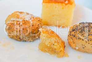 Traditional turkish baklava sweets in honey