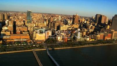 Aerial view of Midtown Manhattan, New York City, America, USA