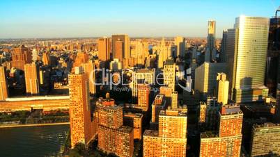 Aerial view of Midtown Manhattan, New York City, North America, USA