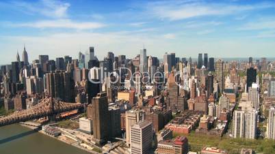 Skyline Aerial Panoramic view of Midtown Manhattan, NY, USA