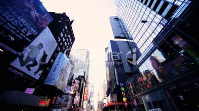 Point of View Driving in Times Square Manhattan, NY, USA