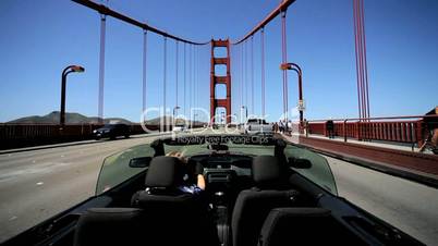 Luxury Driving on Golden Gate Bridge