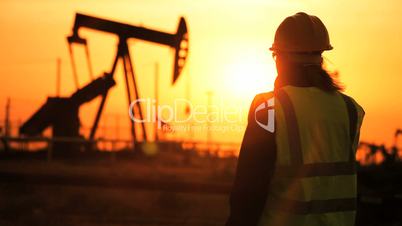 Crude Oil Production Overseen by Female Engineer