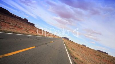 Desert Road to Monument Valley